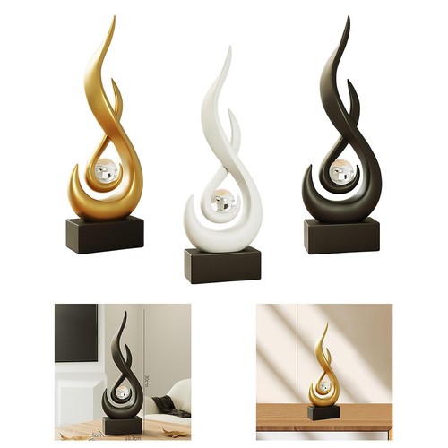 Statua astratta del fuoco che