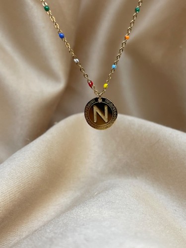 Collana argento 925 lettera - collana,