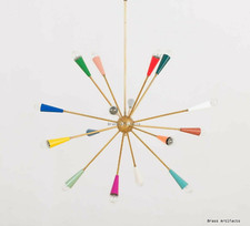 1950's Styl Multicolore Ottone