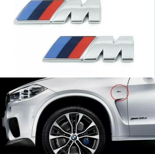Bmw sport emblema cromato - 2x,