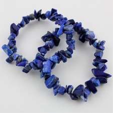 Braccialetto di chips in LAPISLAZZULI Minerali Cristalloterapia Alta Qualità A+