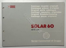 Catalogo Parti di Ricambi Originali SAME Trattori - Solar 60 dal N. 4.500 - 1991