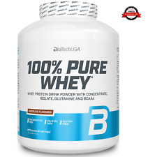 100% Pure Whey 2270 Gr Biotech Usa Proteine Isolate con BCAA senza glutine