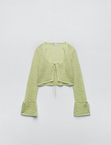 Zara metallic thread cardigan