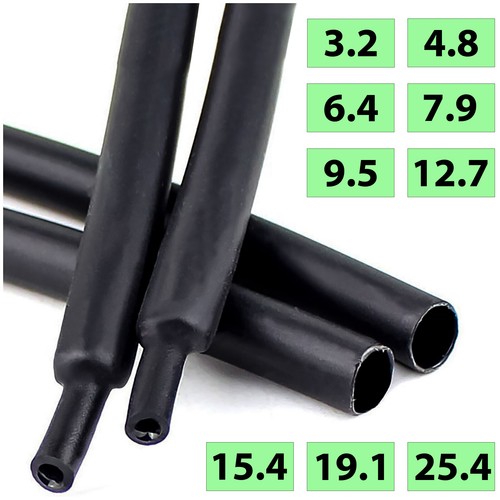 Tubo termoretraibile nero 1 - tubo,