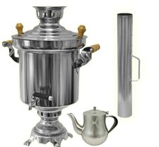 Carbone samovar acciaio - samovar, l