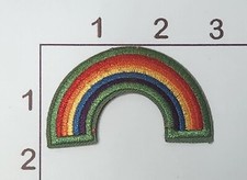2.75" Arched Embroidered Rainbow Patch LGBTQ Human Rights Campaign HRC DEI