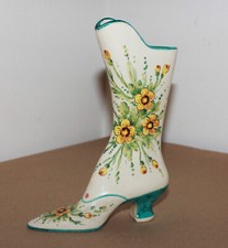 Vaso stivaletto solifleur vintage Angelo Minghetti Stivaletto Bologna Italia altezza 7,3"