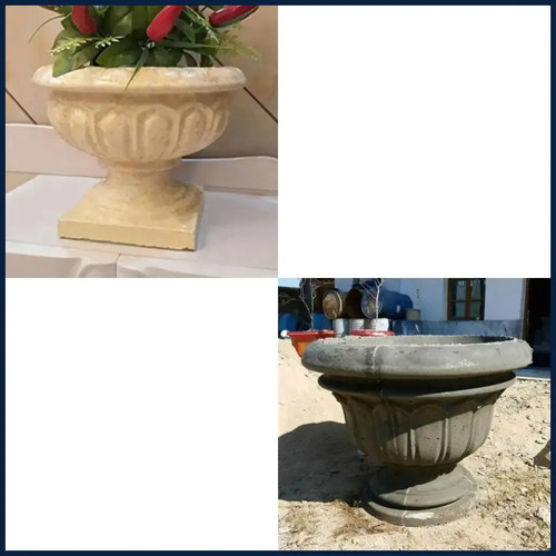 Fioriera plastica cemento - in,