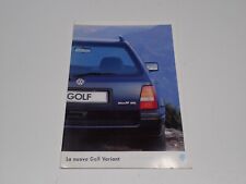 VOLKSWAGEN GOLF VARIANT CL GL GT DEPLIANT BROCHURE PROSPEKT ITALIANO (AS24)