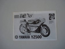 advertising Pubblicità 1980 YAMAHA YZ 500 PROTAR