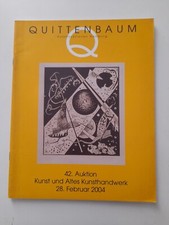 Quittenbaum Kunstauktionen Hamburg 2004  Catalogo 