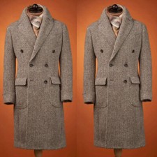 Cappotto lungo uomo marrone