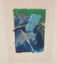 Smalto acrilico e Collage, misura 32x42, su carta. Artista: Mario Schifano.