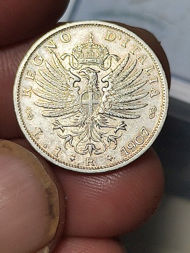Lira 1907 aquila sabauda - 1,