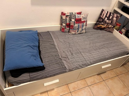 Letto singolo con cassetti - letto,