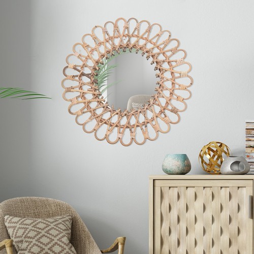 Rattanspiegel handgemachte - rattanspiegel,