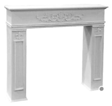 CORNICE FINTO CAMINO CAMINETTO LEGNO DECORATIVA CLASSICO MODERNO 110*23*h94 cm