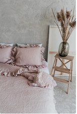 Set copripiumino in lino con