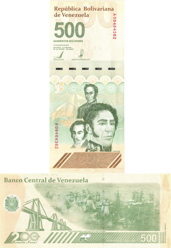 Venezuela p121 500 - venezuela, bolivares