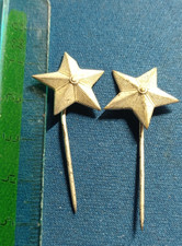 VECCHIE STELLETTE MILITARI A SPILLA DIVISA UNIFORME WW2 ??? ESERCITO AM MM EI