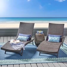 Adjustable Reclining PE Wicker