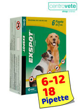 Exspot 1 ml → 6 / 12 / 18 Pipette CANE - Antiparassitario Cani da 2,5 kg a 40 kg