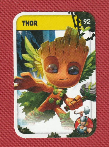 Carte rare jaune 92 thor - jaune,