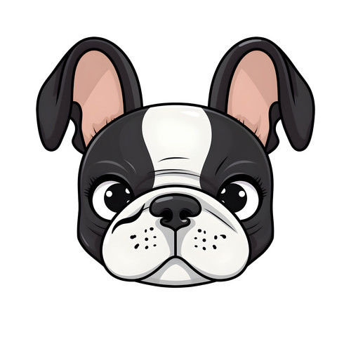 Bulldog francese cane - , auto