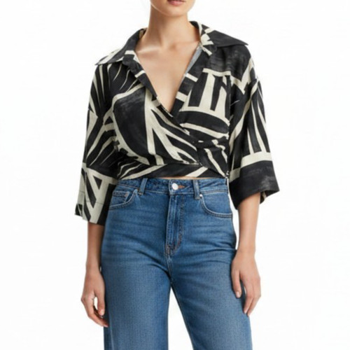 Nuovo zara crop - nuovo, stampato