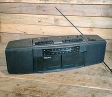 Radio Portatile Philips AW7104 AM/FM Stereo Cassette Recorder - Radio Vintage ✅