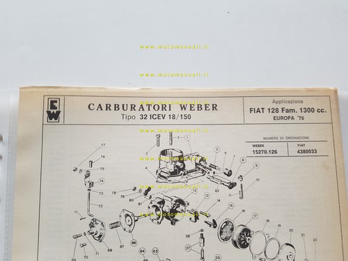 Weber carburatore icev - carburatore,