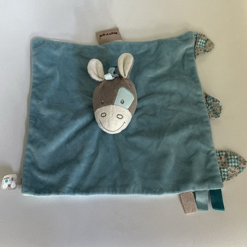 Doudou plat carré - , Âne