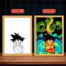 Lampada frame goku bambino - frame,