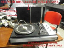 PUNTINA DA SOSTITURE VINTA GIRADISCHI GIRA DISCHI PHILIPS 604 CON CASSE STEREO