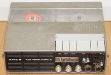 Registratore a nastro Uher 4200 Report Stereo IC DIFETTOSO non lavorato vano batteria OK