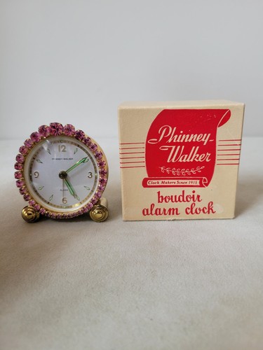 Sveglia vintage rosa strass