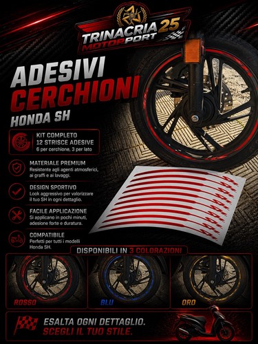 Adesivi cerchioni honda - honda, sh