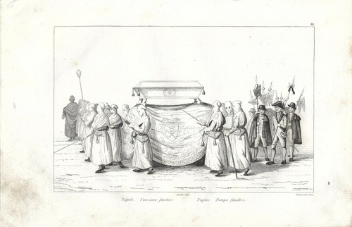 Stampa antica napoli funzione - stampa,