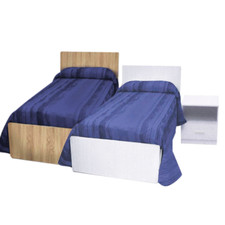 Letto singolo con comodino un cassetto incluso lettino in Kit facile montaggio