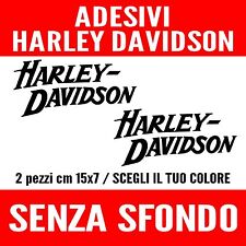 2 ADESIVI ADESIVO SCRITTA HARLEY DAVIDSON VERNICIABILI SENZA SFONDO AUTO MOTO!