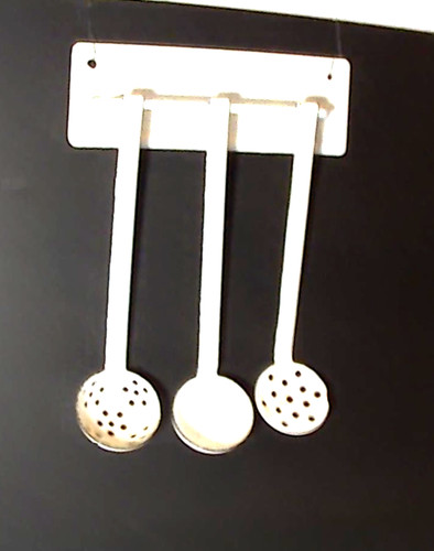 Set utensili smaltati bianchi - set,