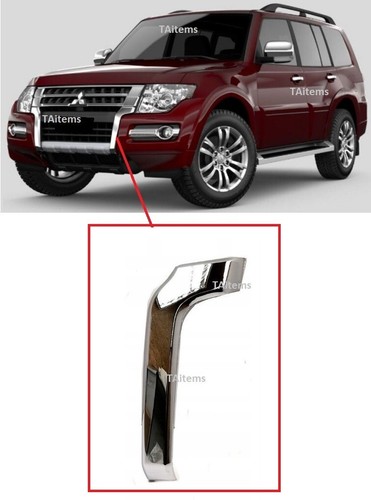 Left front chrome bumper trim - bumper,