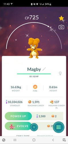 Pokemon shiny magby rarissimo - pokemon, (rarissimo