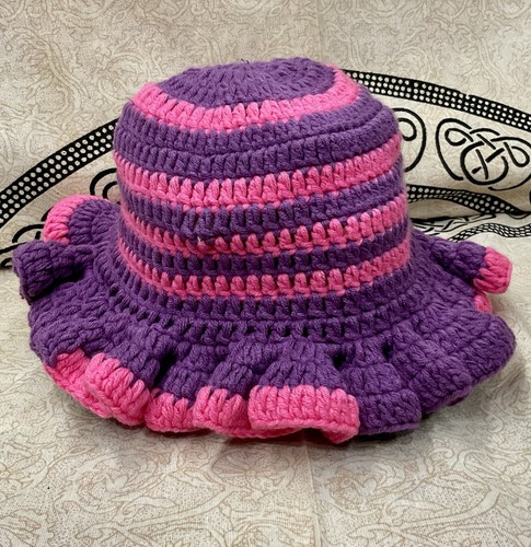 Uncinetto ruffle cappello a - uncinetto, ruffle: