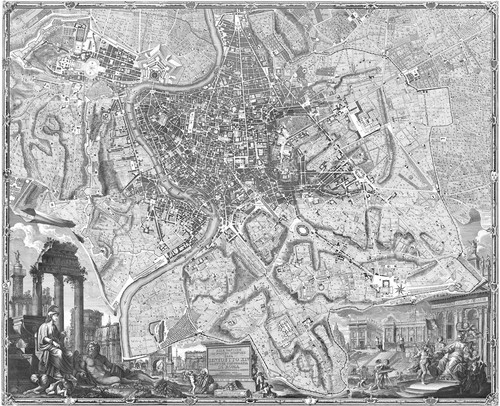 Mappa della vecchia roma - vecchia,