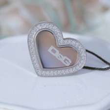 Anello Dolce & Gabbana D&G cuore oversize con dettaglio strass