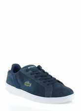 SCARPE SNEAKERS UOMO LACOSTE RENARD FAS 7 26SPM0054121 PELLE BLU ORIGINALE PE