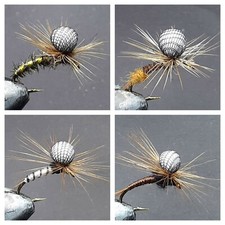 16 MOSCHE PARACADUTE PER PESCA