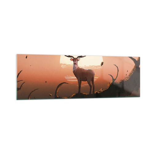 Quadro vetro 160x50cm - vetro, cervo